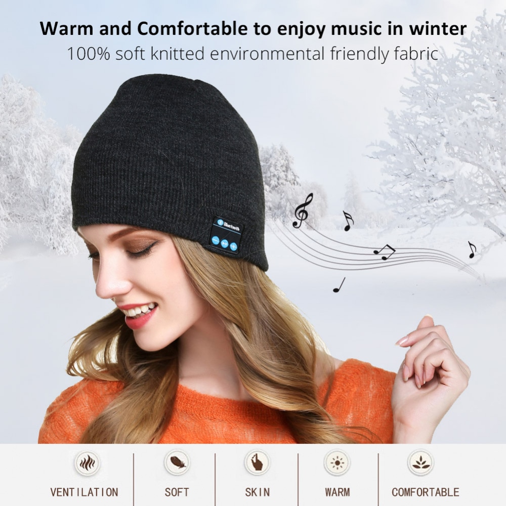 Beanie with Headphones Stylish Hat Beanie with Headphones Stylish Hat