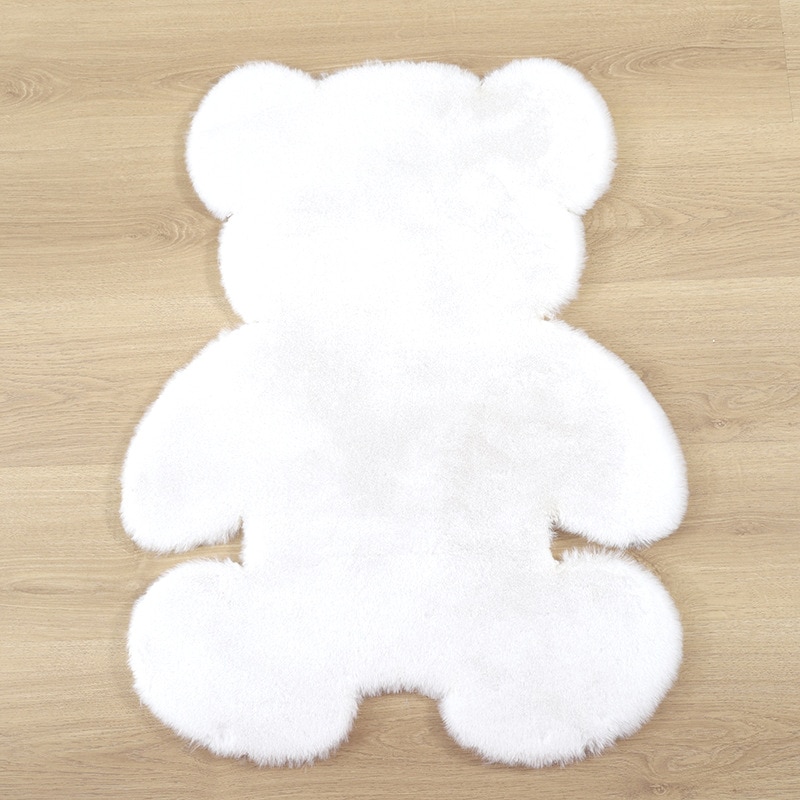 Bear Carpet Fluffy Animal Shaped Mat
