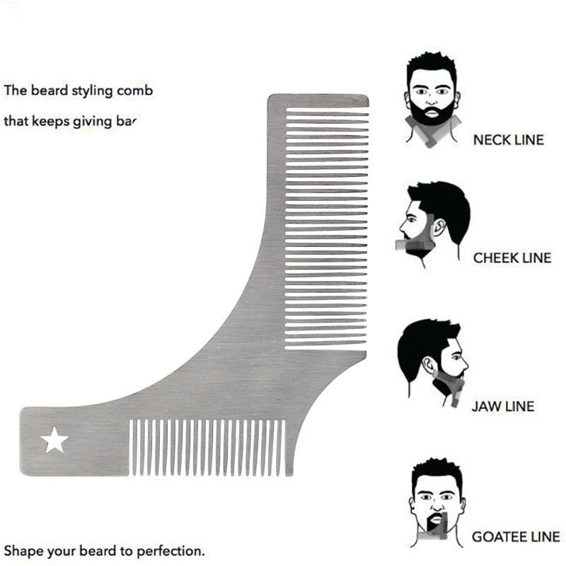 Beard Comb Shaper Shaving Template Beard Comb Shaper Shaving Template
