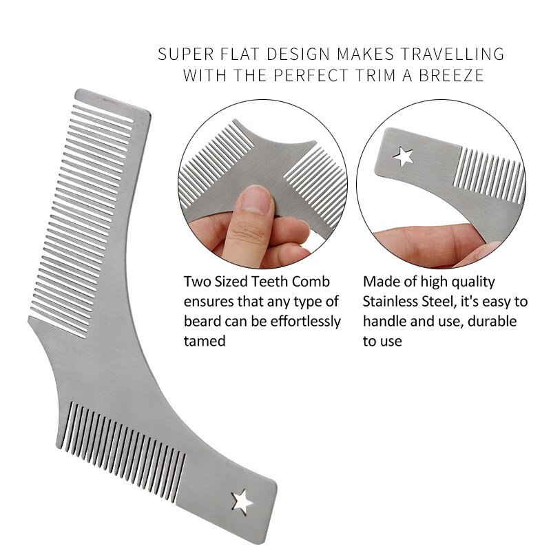 Beard Comb Shaper Shaving Template Beard Comb Shaper Shaving Template