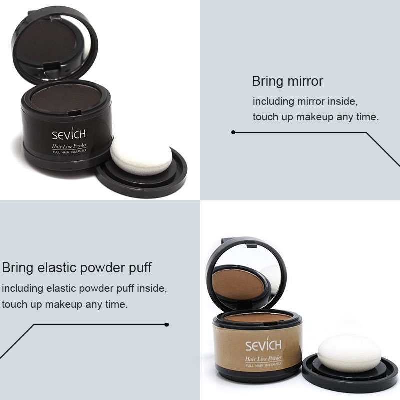 Beard Hair Shadow Powder Beard Root Cover Up Concealer Fill In Thinning Instantly Modify Beard Fluffy Powder