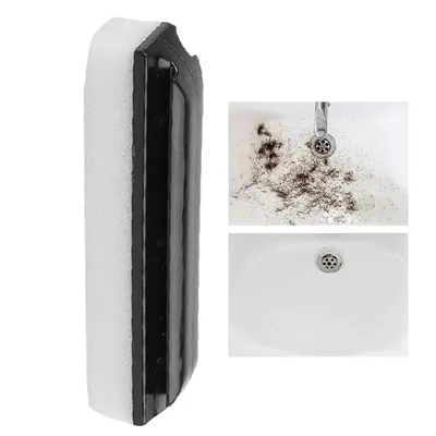 Beard Hair Sink Cleaner Brush Soft Bristle Non Slip Design Cleaning Tool for Bathroom Toilet Bathtub Drain Household