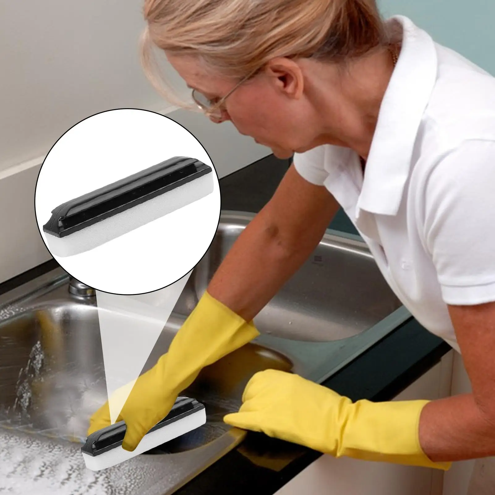 Beard Hair Sink Cleaner Brush Soft Bristle Non Slip Design Cleaning Tool for Bathroom Toilet Bathtub Drain Household