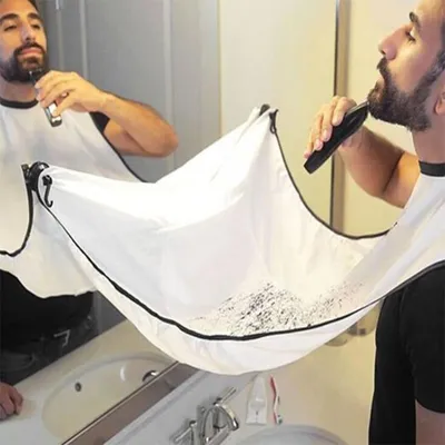 Beard Shaving Apron Hair Catcher