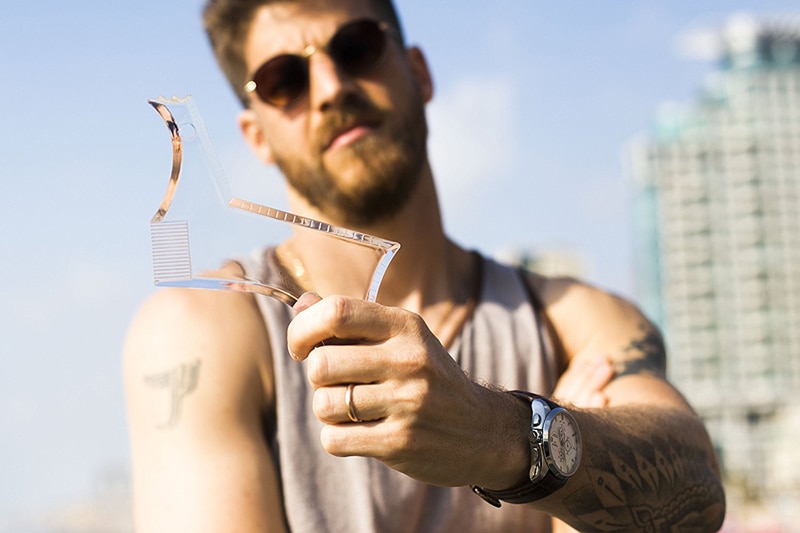 Beard Shaving Guide Grooming Stencil Beard Shaving Guide Grooming Stencil