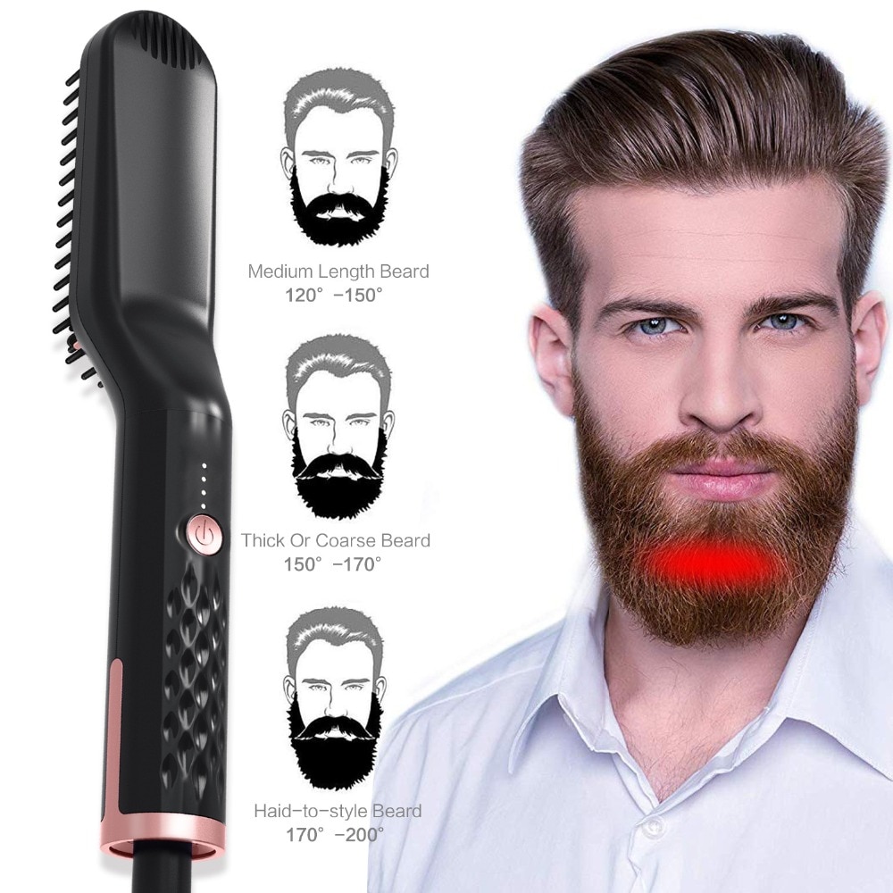 Beard Straightener Brush Electric Comb Beard Straightener Brush Electric Comb