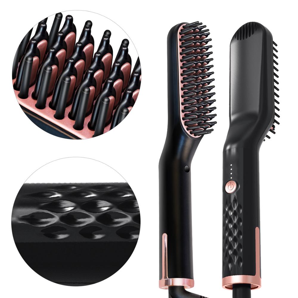 Beard Straightener Brush Electric Comb Beard Straightener Brush Electric Comb