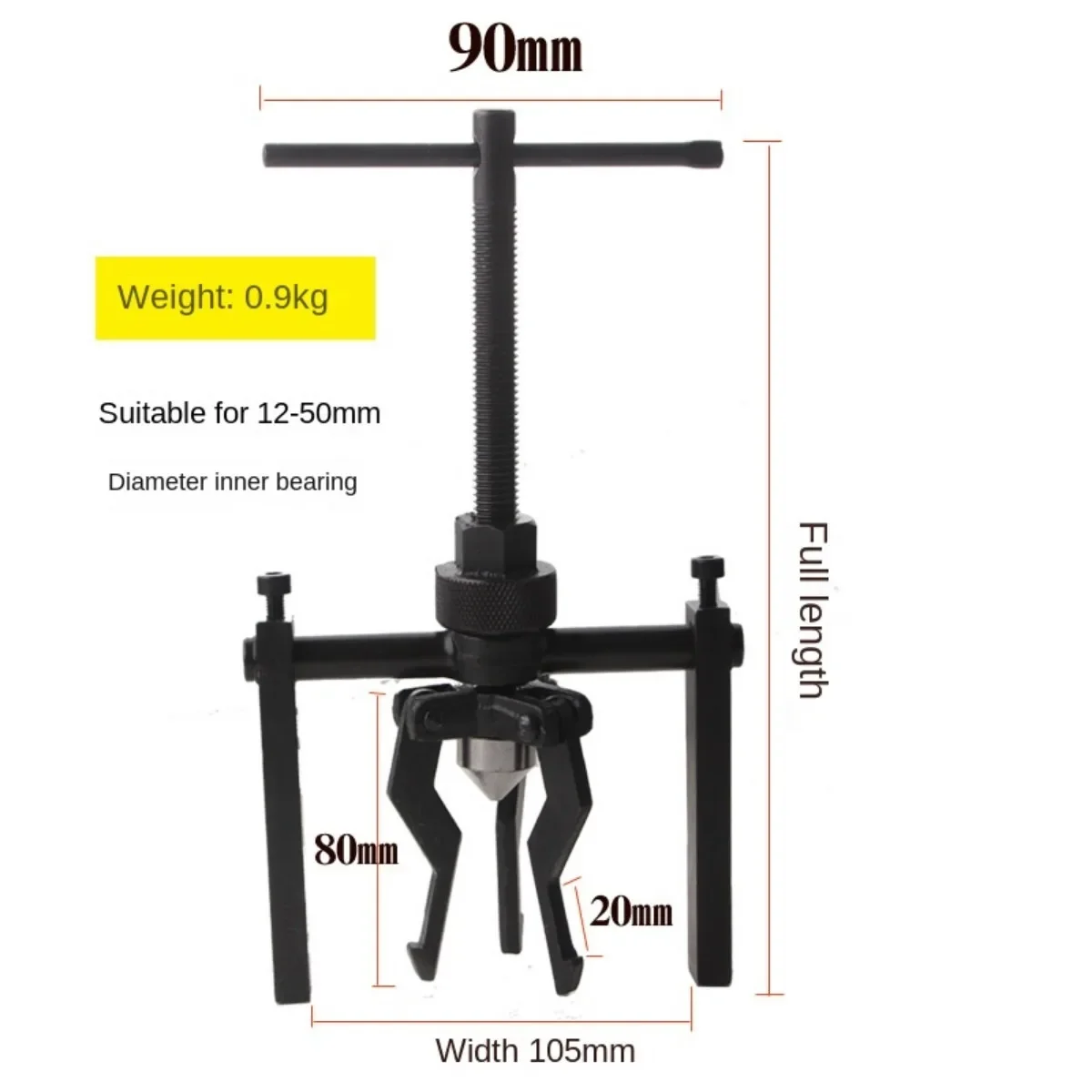 Bearing Puller Tool Set Remover Three-claw Puller Car Repair Disassembly Tool Labor-saving Car Bearing Removal Auto Bearing Puller Tool Set Remover Three-claw Puller Car Repair Disassembly Tool Labor-saving Car Bearing Removal Auto