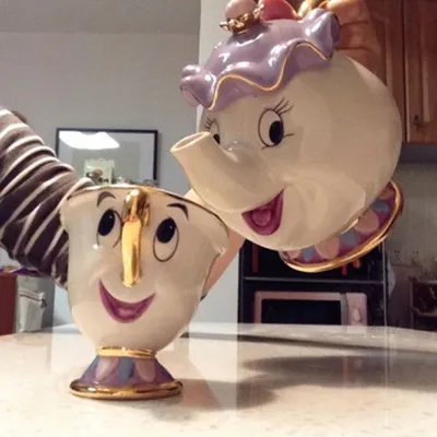 Beauty and the Beast Tea Set Ceramic Pot Beauty and the Beast Tea Set Ceramic Pot
