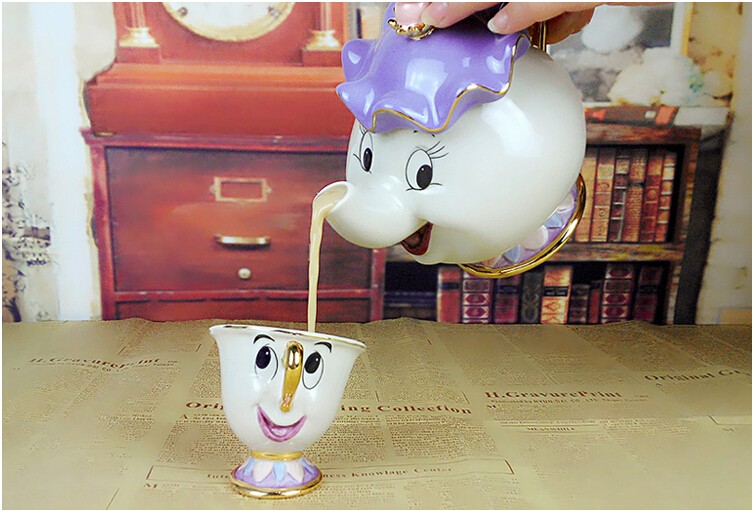 Beauty and the Beast Tea Set Ceramic Pot Beauty and the Beast Tea Set Ceramic Pot