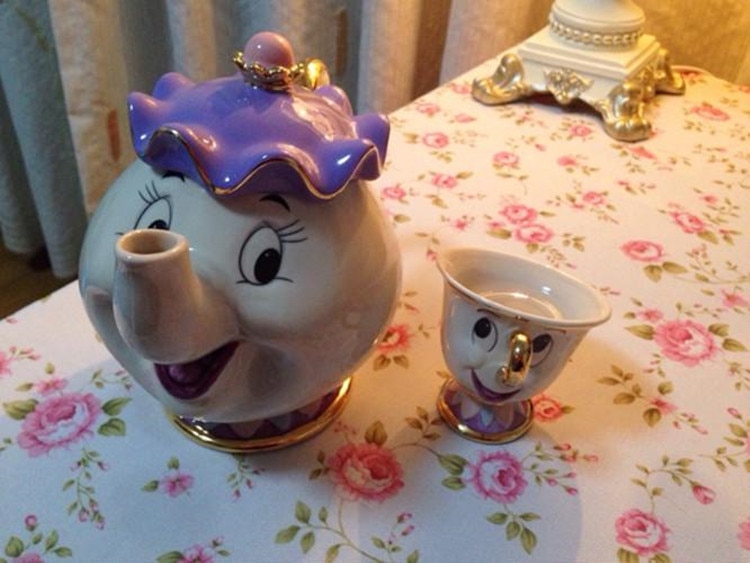 Beauty and the Beast Tea Set Ceramic Pot Beauty and the Beast Tea Set Ceramic Pot