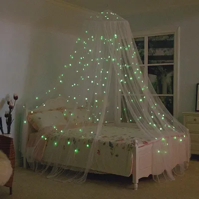 Bed Canopy with Luminous Stars Bed Canopy with Luminous Stars