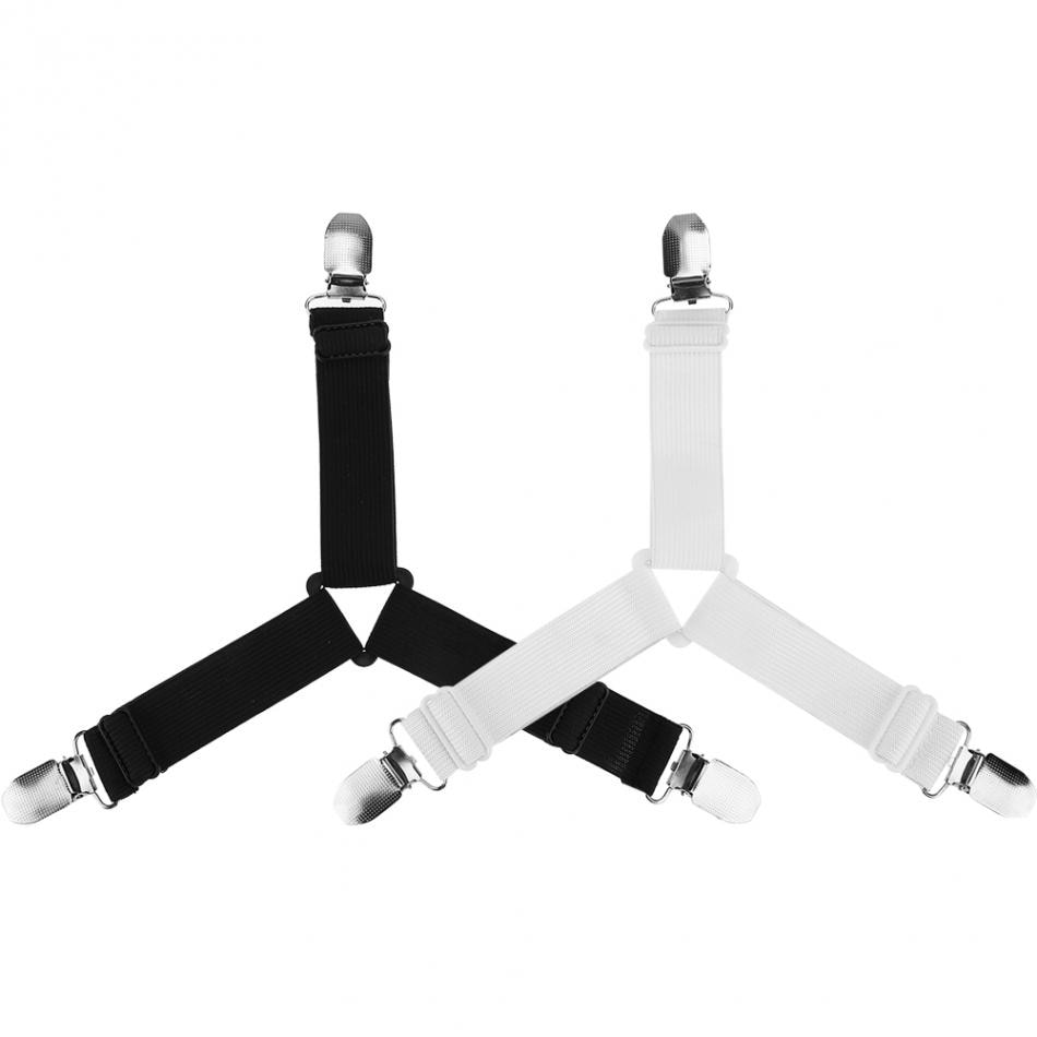 Bed Sheet Straps Elastic Bed Sheet Clips (4Pcs) Bed Sheet Straps Elastic Bed Sheet Clips (4Pcs)