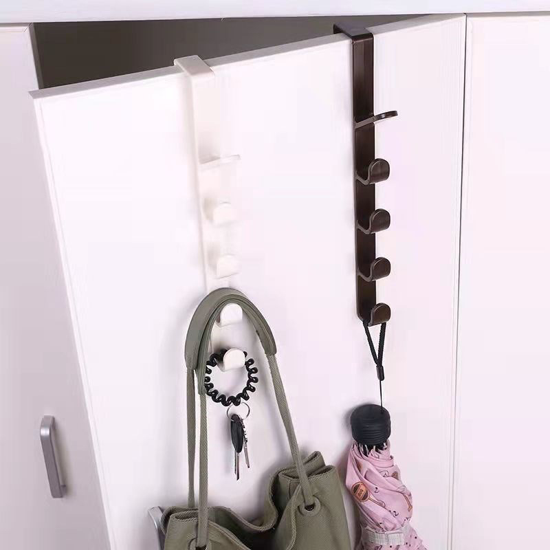 Bedroom Door Hanger Clothes Hanging Rack Over The Door Plastic Home Storage Organization Hooks Purse Holder for Bags Bedroom Door Hanger Clothes Hanging Rack Over The Door Plastic Home Storage Organization Hooks Purse Holder for Bags