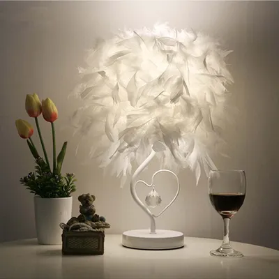 Bedside Table Lamps Feather Light Bedside Table Lamps Feather Light