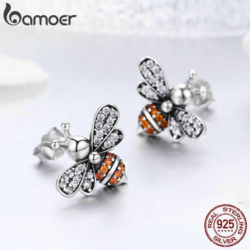 Bee Earrings Ladies Fashionable Stud Earrings Bee Earrings Ladies Fashionable Stud Earrings