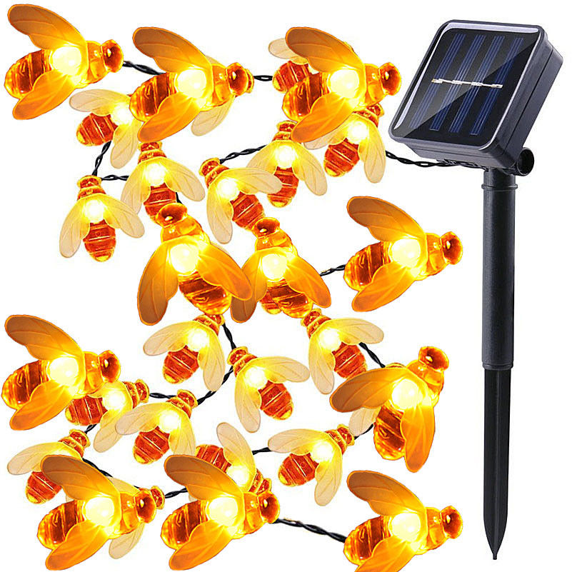 Bee Solar Lights Outdoor Decor Bee Solar Lights Outdoor Decor