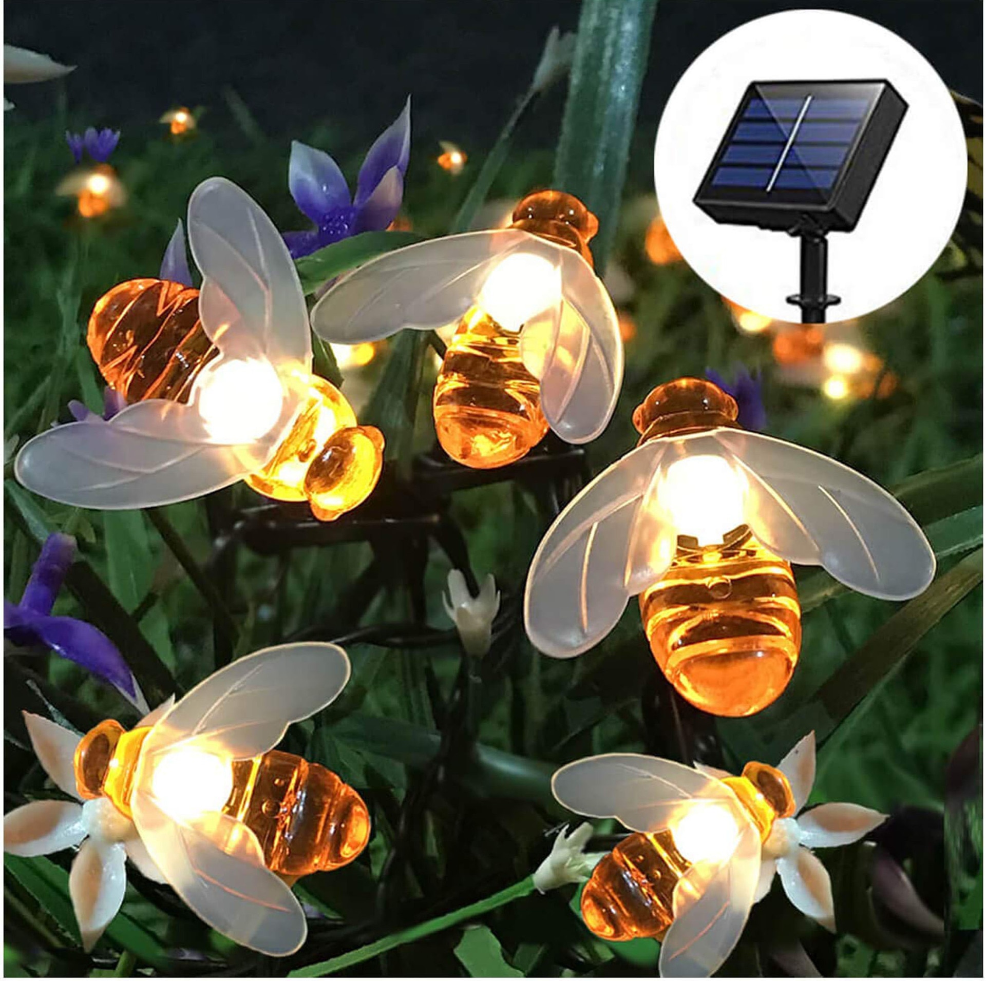 Bee Solar Lights Outdoor Decor Bee Solar Lights Outdoor Decor