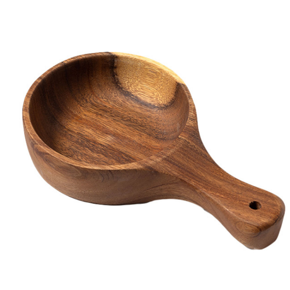 Beech Wooden Bowl with Handle