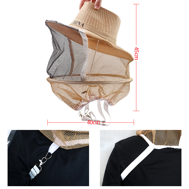 Beekeeper Anti Bee Hat Beehive Beekeeping Cowboy Hat Mosquito Bee Insect Net Veil Head Face Protector Beekeeper Beekeeper Anti Bee Hat Beehive Beekeeping Cowboy Hat Mosquito Bee Insect Net Veil Head Face Protector Beekeeper