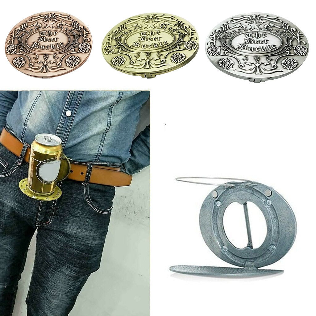 Beer Belt Buckle Bottle Holder