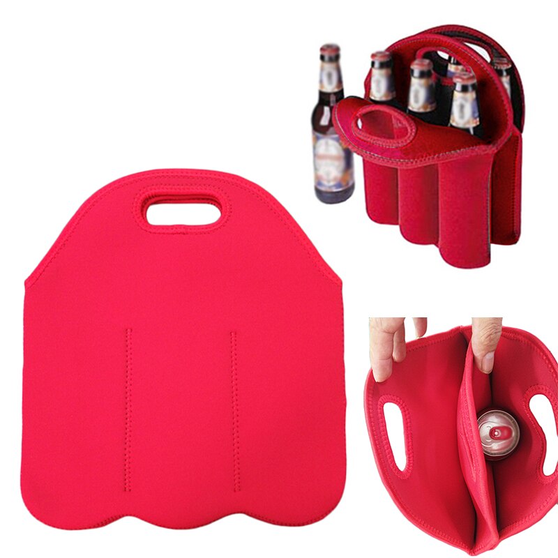 Beer Bottle Carrier Six Slot Bag