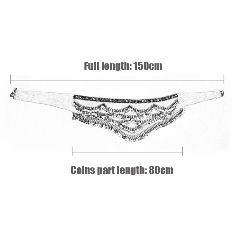 Belly Dance Hip Scarf Ladies Dancewear