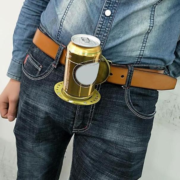 Belt Buckles For Men Portable Beer Holder