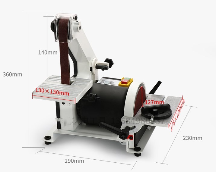 Belt Disc Sander Electric Device Belt Disc Sander Electric Device