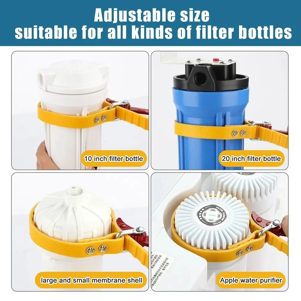 Belt Wrench Oil Filter Puller Strap Spanner Chain Wrench Strap Opener Adjustable Strap Opener Cartridge Disassembly Tool Belt Wrench Oil Filter Puller Strap Spanner Chain Wrench Strap Opener Adjustable Strap Opener Cartridge Disassembly Tool