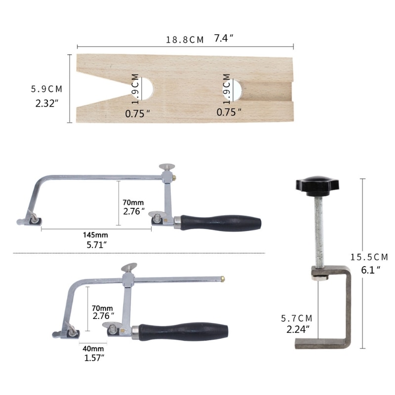Bench Clamp Jeweler's Saw Set Bench Clamp Jeweler's Saw Set