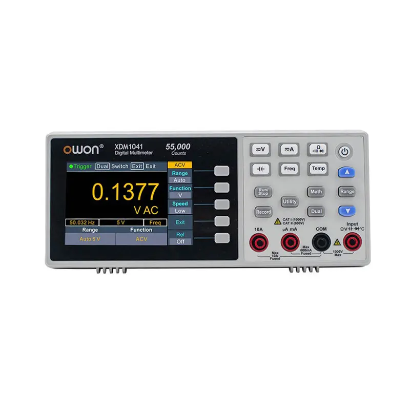 Benchtop Digital Multimeter 55000 Counts True RMS 3.5inch LCD USB DC/AC Current Voltmeter Temperature Tools