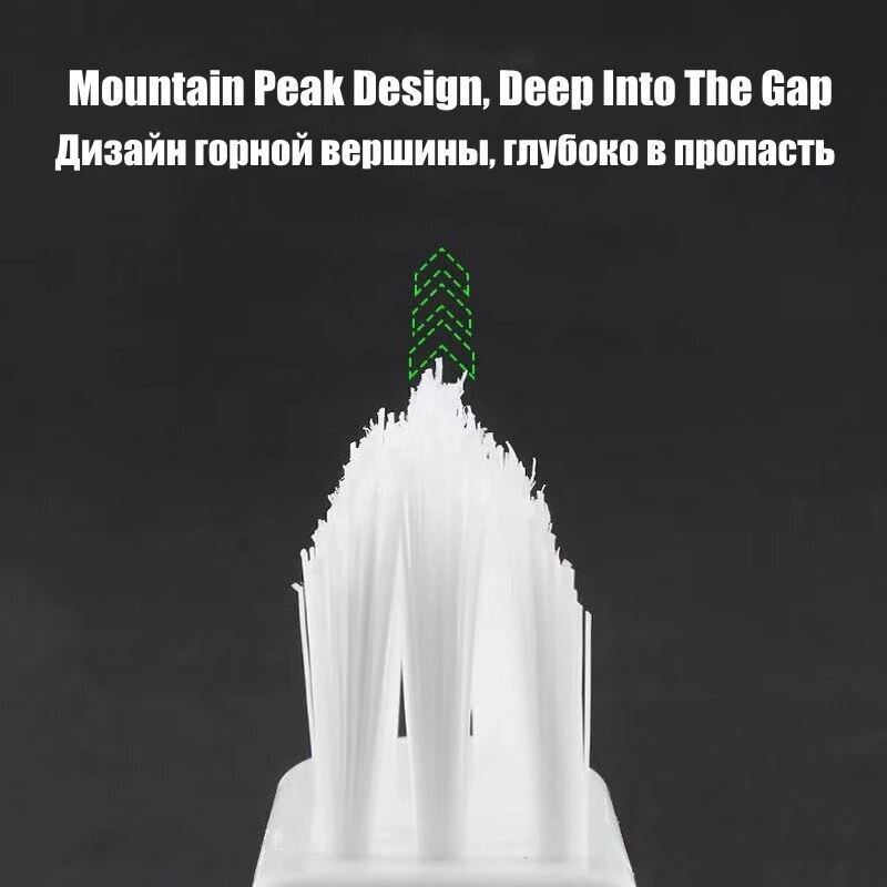 Bent Handle Gap Cleaning Brush