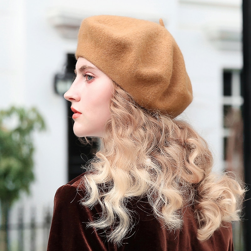 Beret Wool Felt Lady's Hat