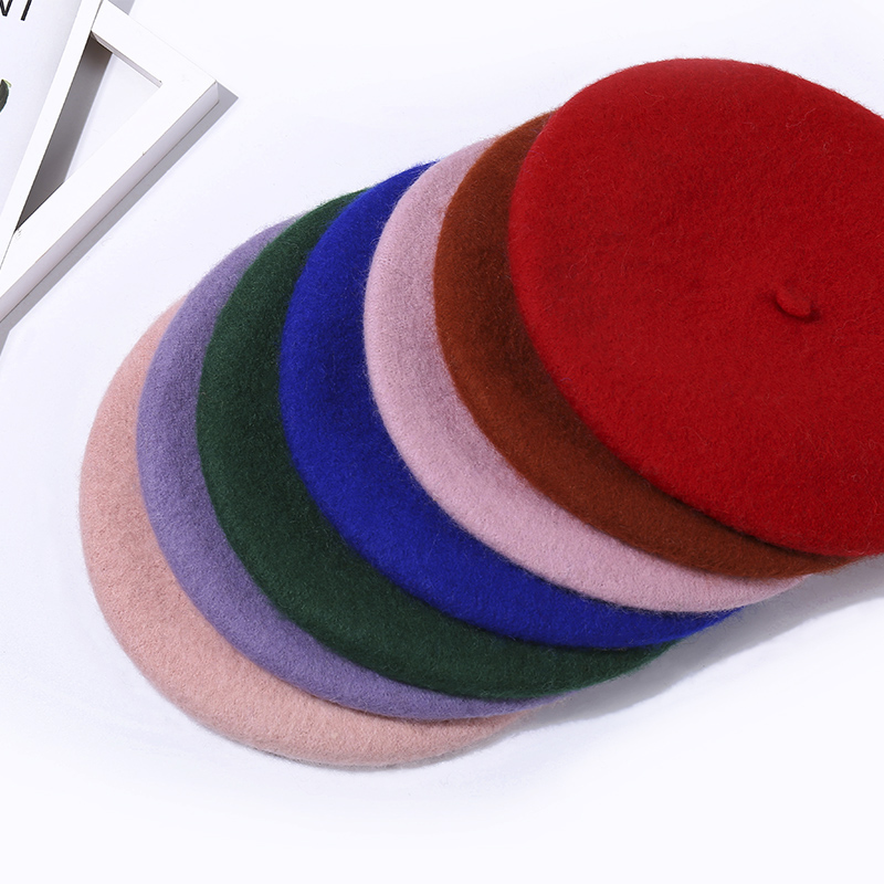 Beret Wool Felt Lady's Hat