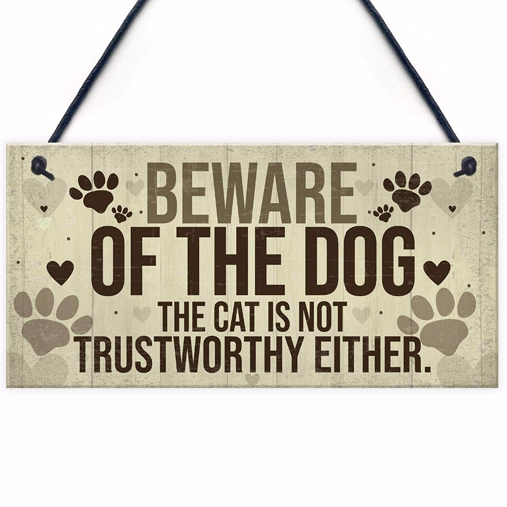 Beware Of Dog Sign Warning Plaque Beware Of Dog Sign Warning Plaque