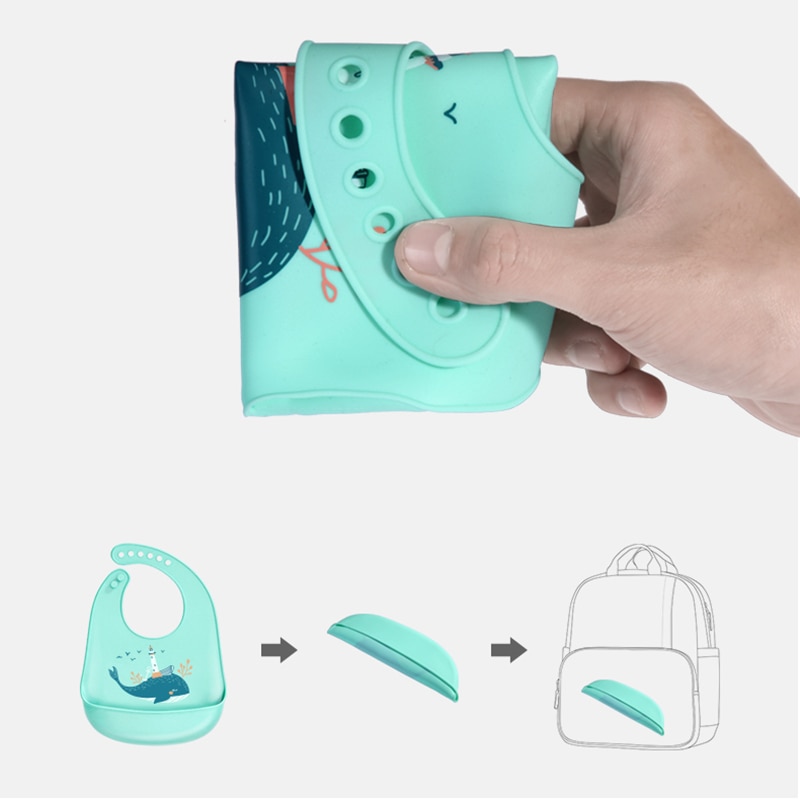 Bib Silicone Feeding Baby Cover Bib Silicone Feeding Baby Cover