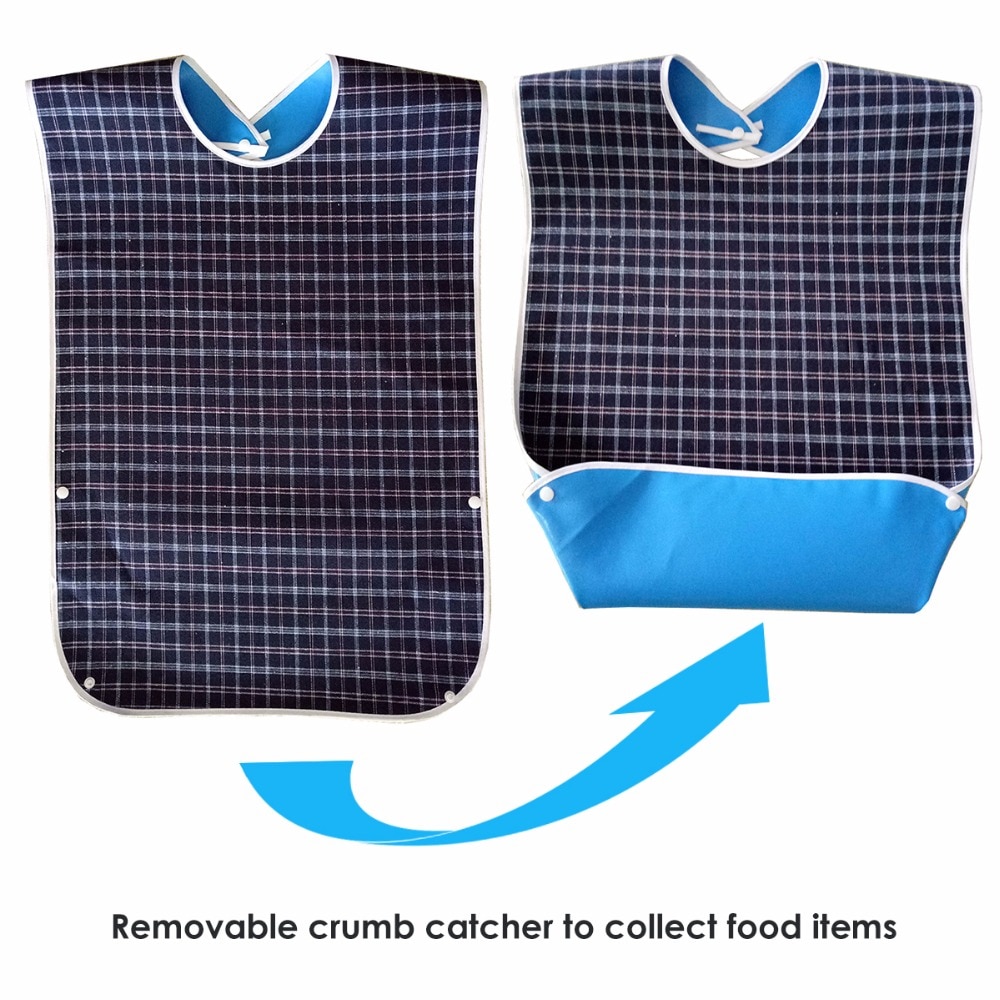 Bibs for Adults with Crumb Catcher (3pcs)