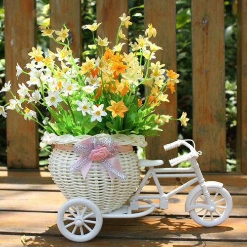 Bicycle Flower Basket Decorative Plant Stand Bicycle Flower Basket Decorative Plant Stand