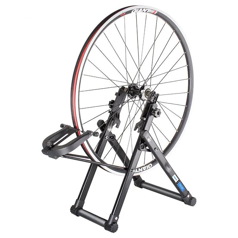 Bicycle Foldable Wheel Rim Adjusting Corrector Platform For MTB Road Folding Bike Carbon Steel Bicycle Hub Repair Tool