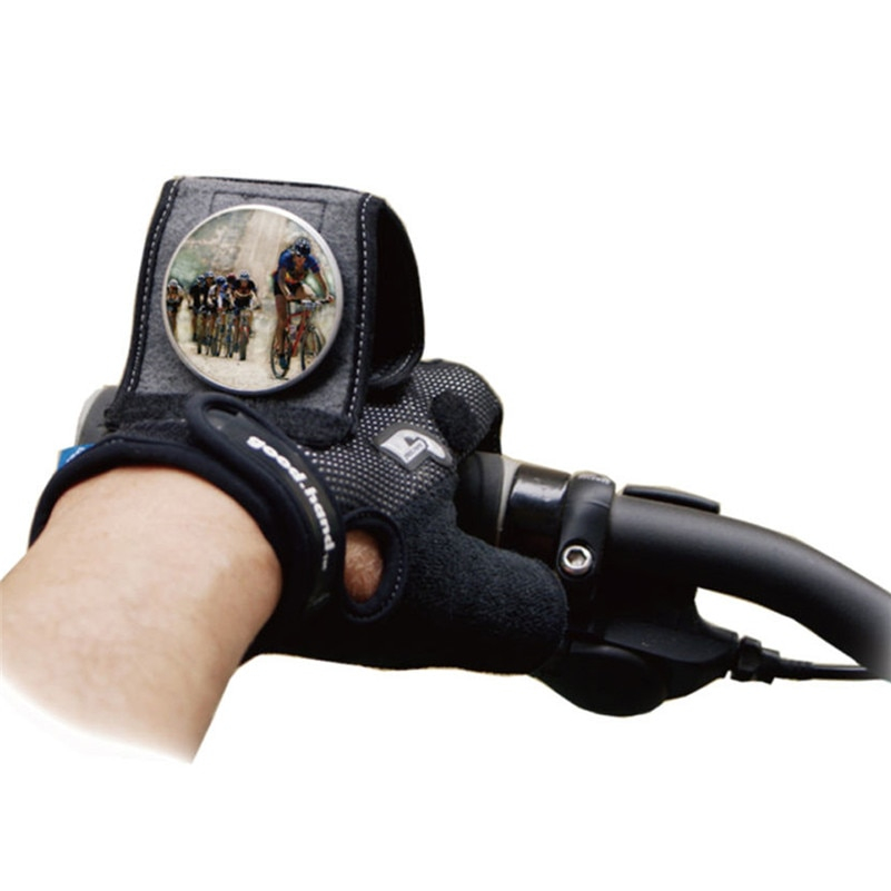 Bicycle Gloves with Rear View Mirror