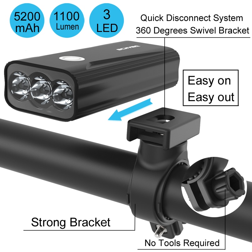 Bicycle Headlight Rechargeable Light Bicycle Headlight Rechargeable Light