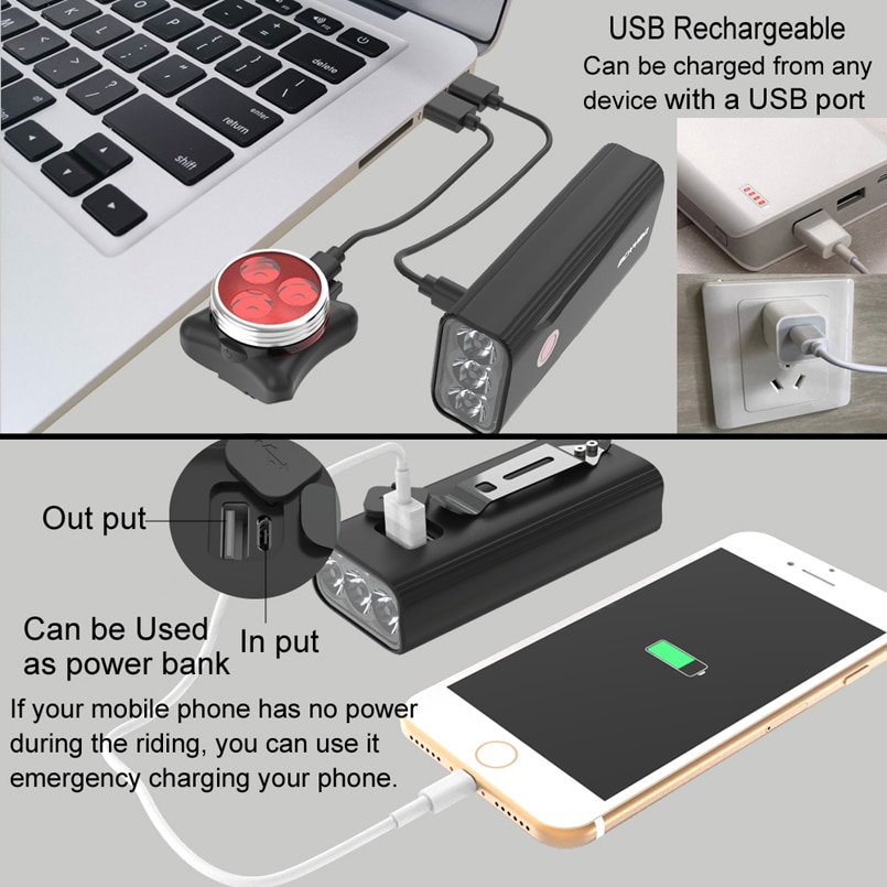 Bicycle Headlight Rechargeable Light Bicycle Headlight Rechargeable Light