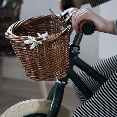 Bicycle Wicker Basket Vintage Carrier