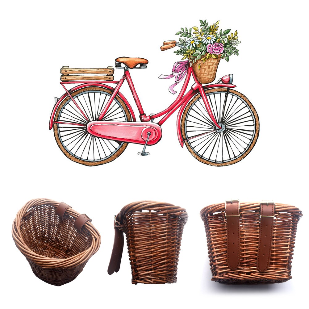 Bicycle Wicker Basket Vintage Carrier