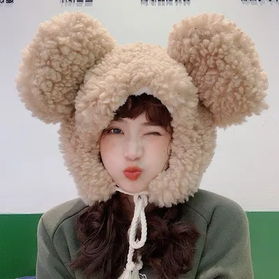 Big and Fluffy Bear Winter Hat Big and Fluffy Bear Winter Hat