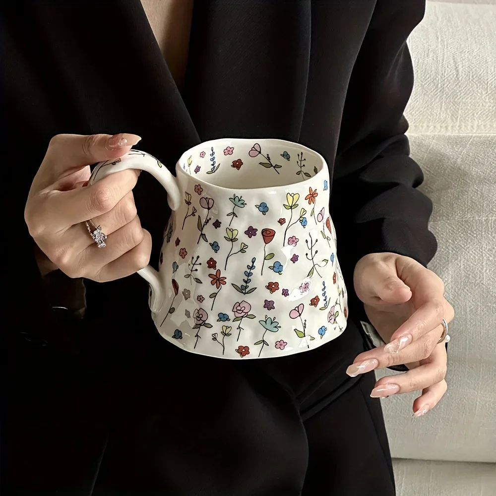 Big Cute Ceramic Floral Coffee Mug Big Cute Ceramic Floral Coffee Mug