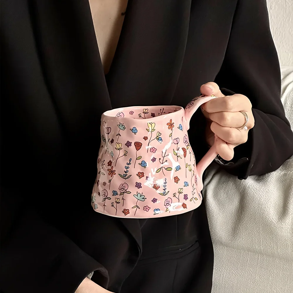 Big Cute Ceramic Floral Coffee Mug Big Cute Ceramic Floral Coffee Mug