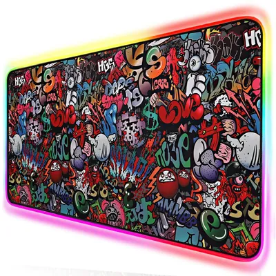 Big Gaming Mouse Pad With LED Backlight Big Gaming Mouse Pad With LED Backlight