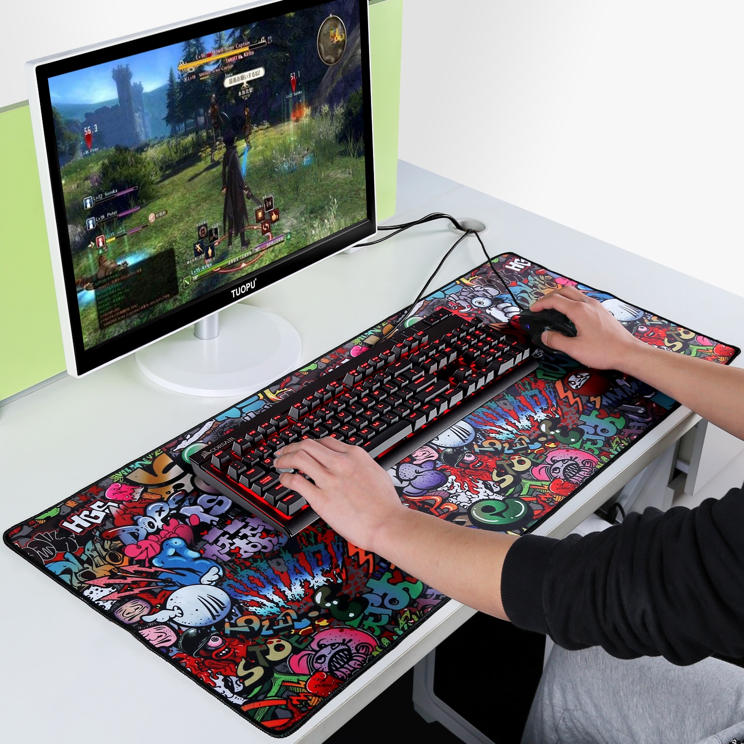Big Gaming Mouse Pad With LED Backlight Big Gaming Mouse Pad With LED Backlight